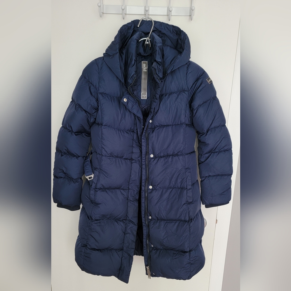 ADD Girls Navy Blue Puffer Coat
